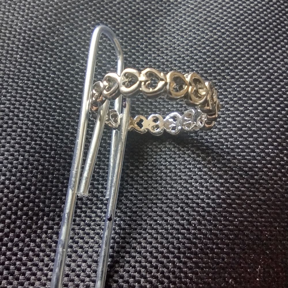 SILVER ZIRCONIA STONES RING - Picture 4 of 4